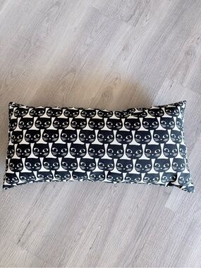 IKEA Black and White Cat Pattern Accent Pillow